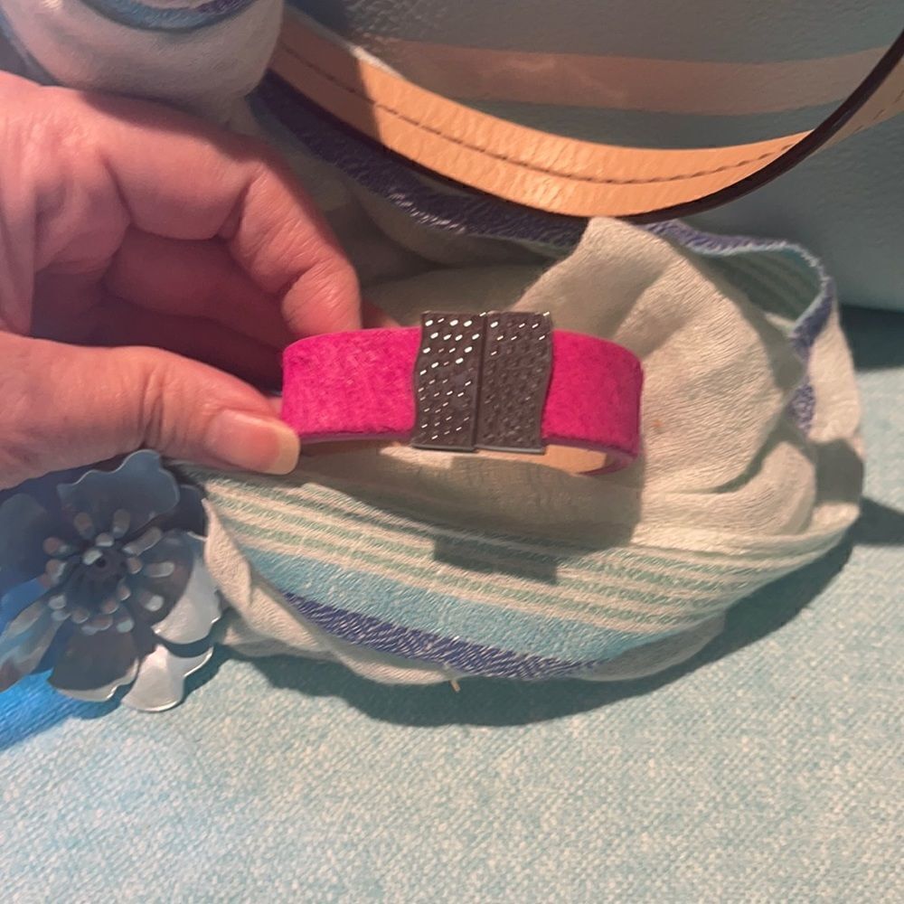 Haley Rustic Cuff Fuschia!!